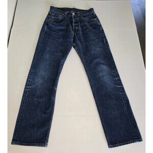 Levis 501 Original Fit Button Fly Blue Denim Jeans W29 L30 Made in Poland